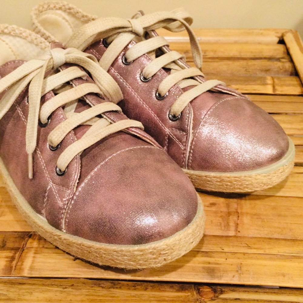 Sparkling Purple Espadrille Shoes